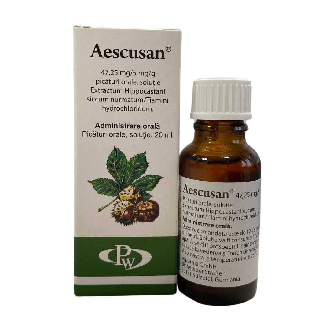 Aescusan picături orale 20 ml - 1